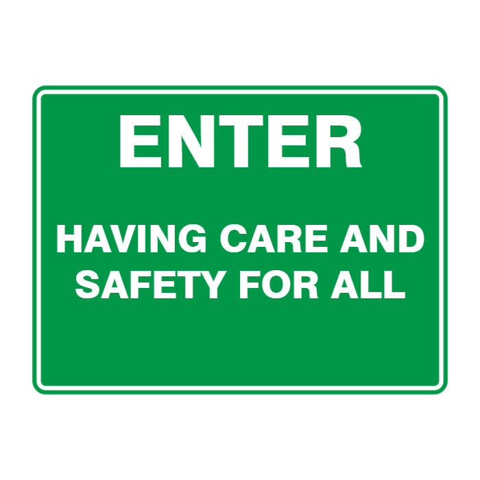 Custom Text Emergency Sign