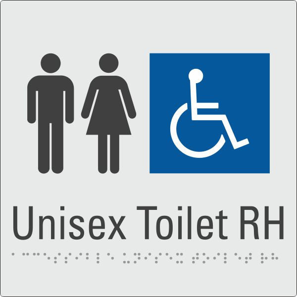 Unisex Toilet RH Australian Safety Signs