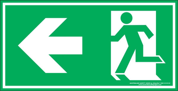 EXIT SYMBOL LEFT ARROW