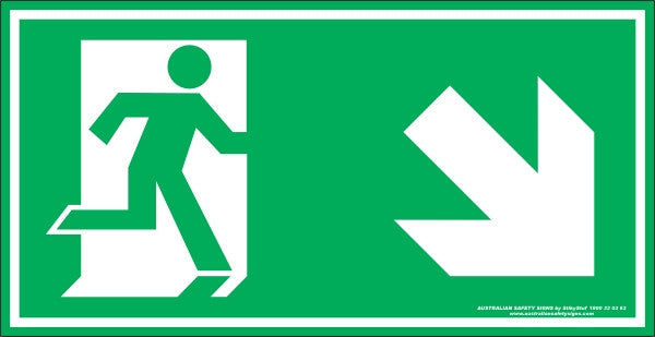 EXIT SYMBOL RIGHT DOWN ARROW