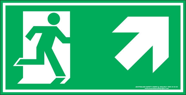 EXIT SYMBOL RIGHT UP ARROW