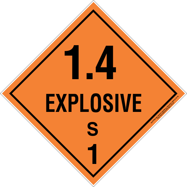 CLASS 1 - EXPLOSIVE 1.4S Explosive