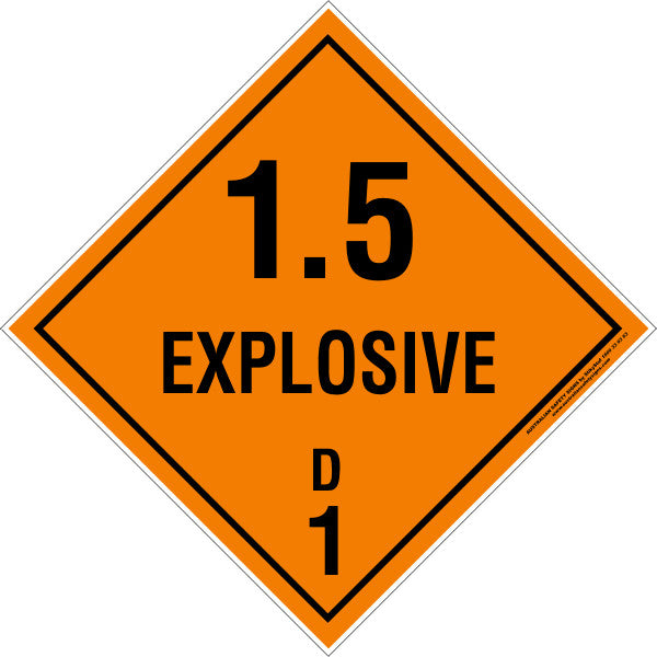 CLASS 1 - EXPLOSIVE 1.5