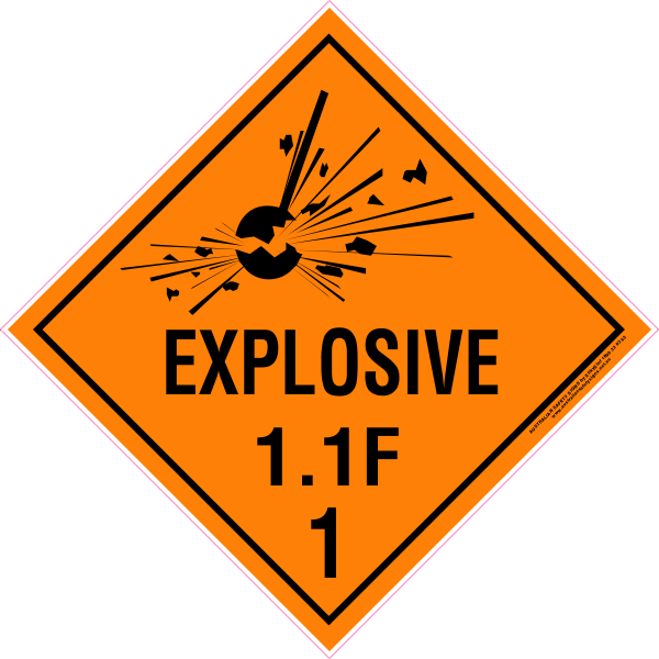CLASS 1 - EXPLOSIVE 1.1 GROUP F