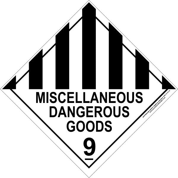 CLASS 9 - MISCELLANEOUS DANGEROUS GOODS