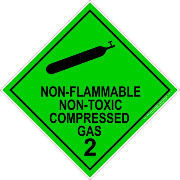 CLASS 2 - NON-FLAMMABLE NON-TOXIC COMPRESSED GAS 2