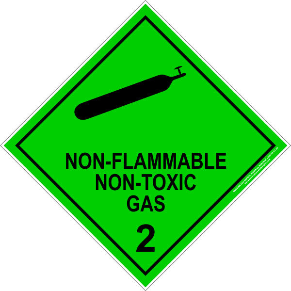 CLASS 2 - NON-FLAMMABLE NON-TOXIC GAS - BLACK