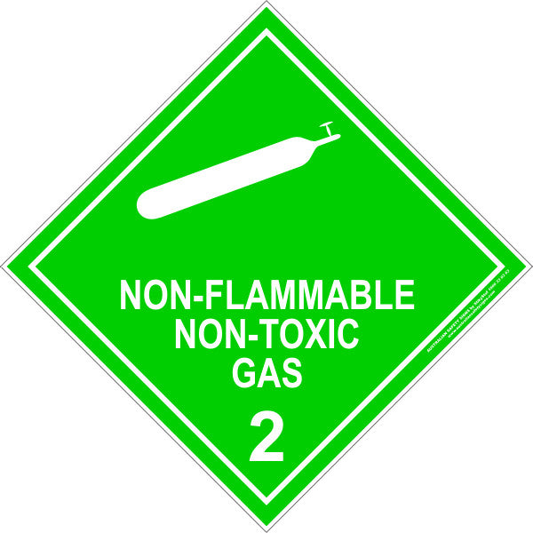 CLASS 2 - NON-FLAMMABLE NON-TOXIC GAS - WHITE