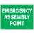 10 Pack of Emergency Assembly Point Signs - 3mm SignFlute