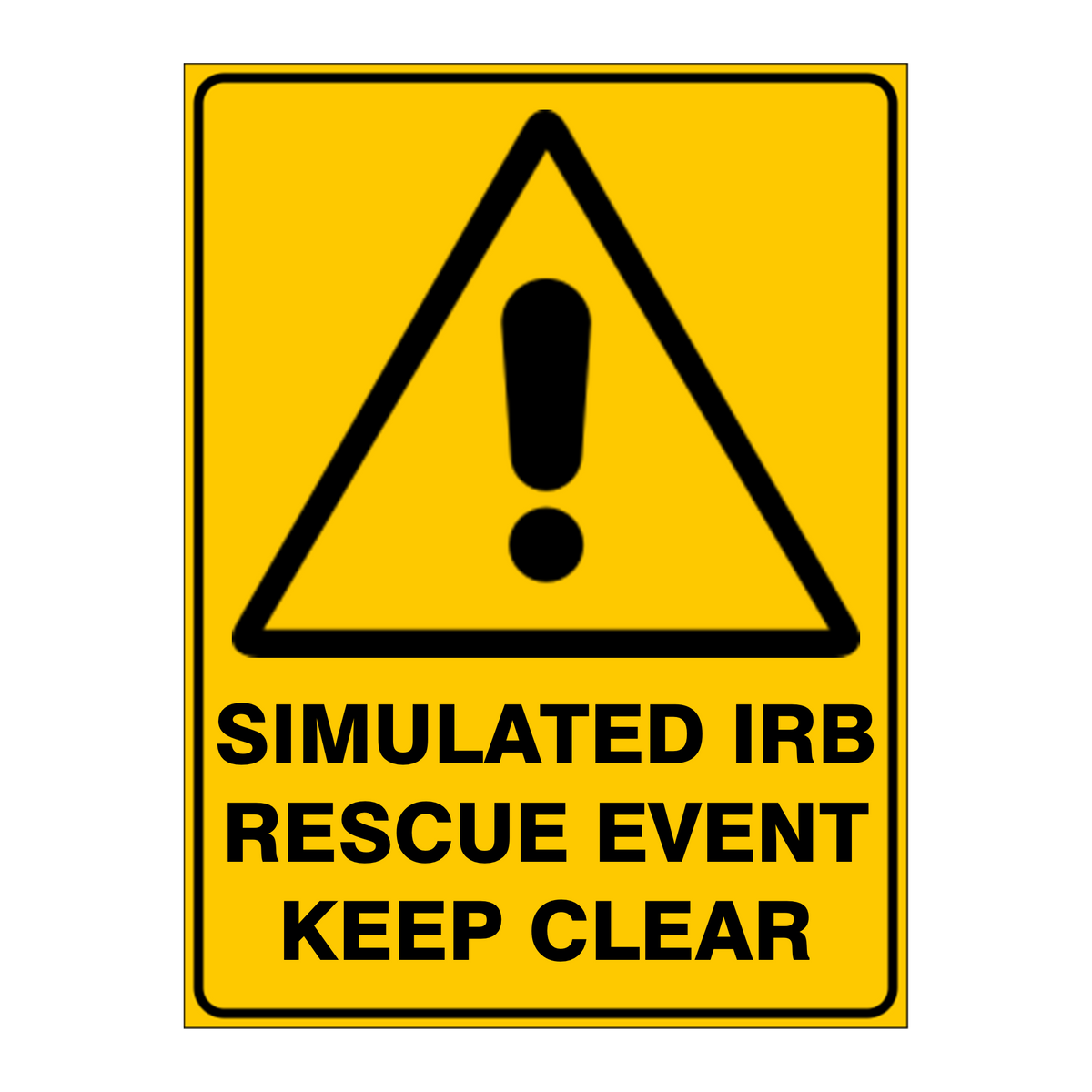Warning Custom Text Sign