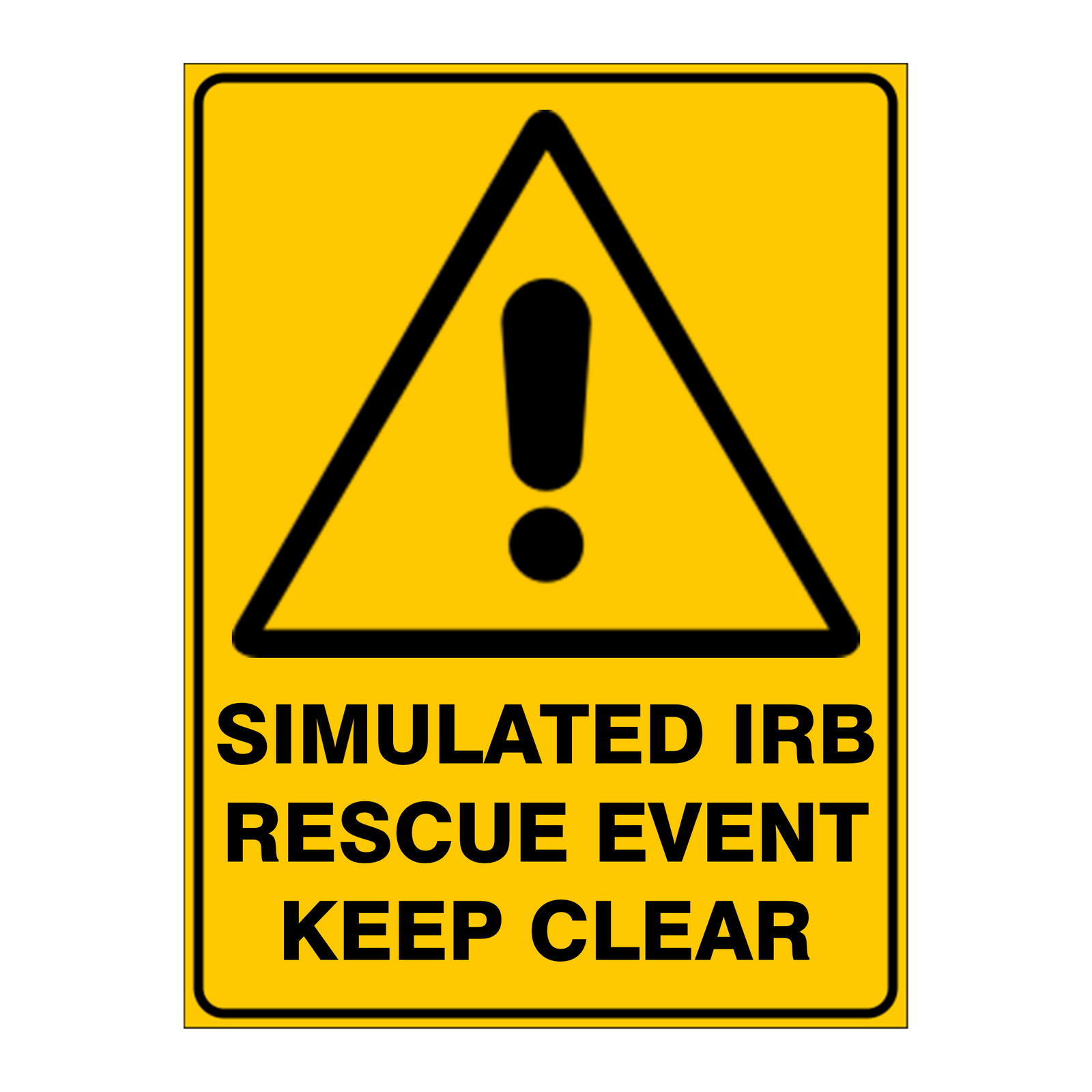 Warning Custom Text Sign