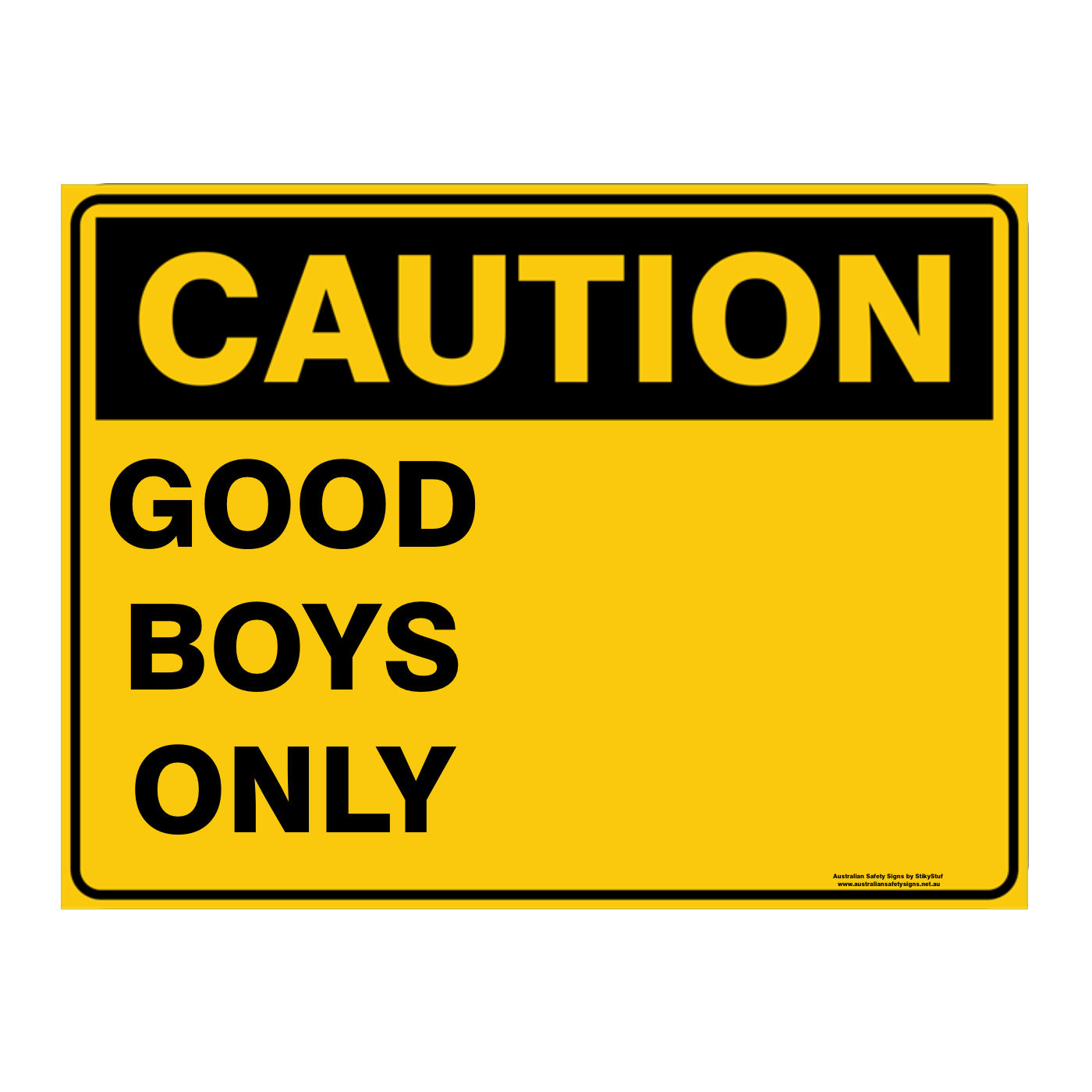 Custom Text Caution Sign