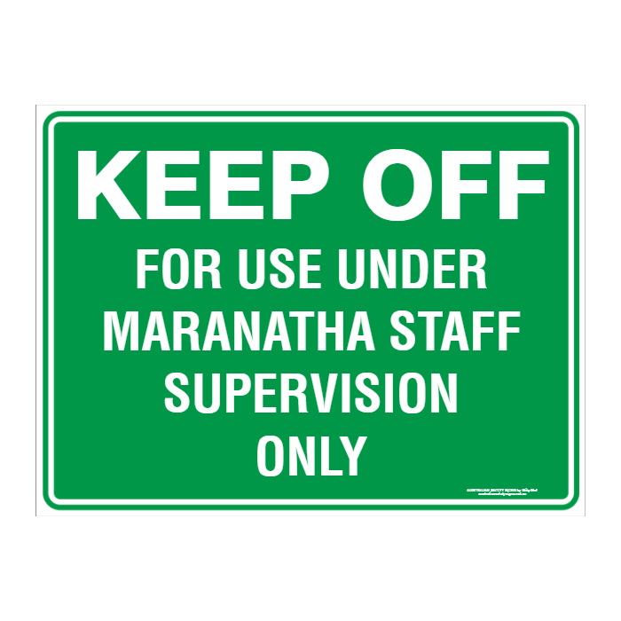 Custom Text Emergency Sign