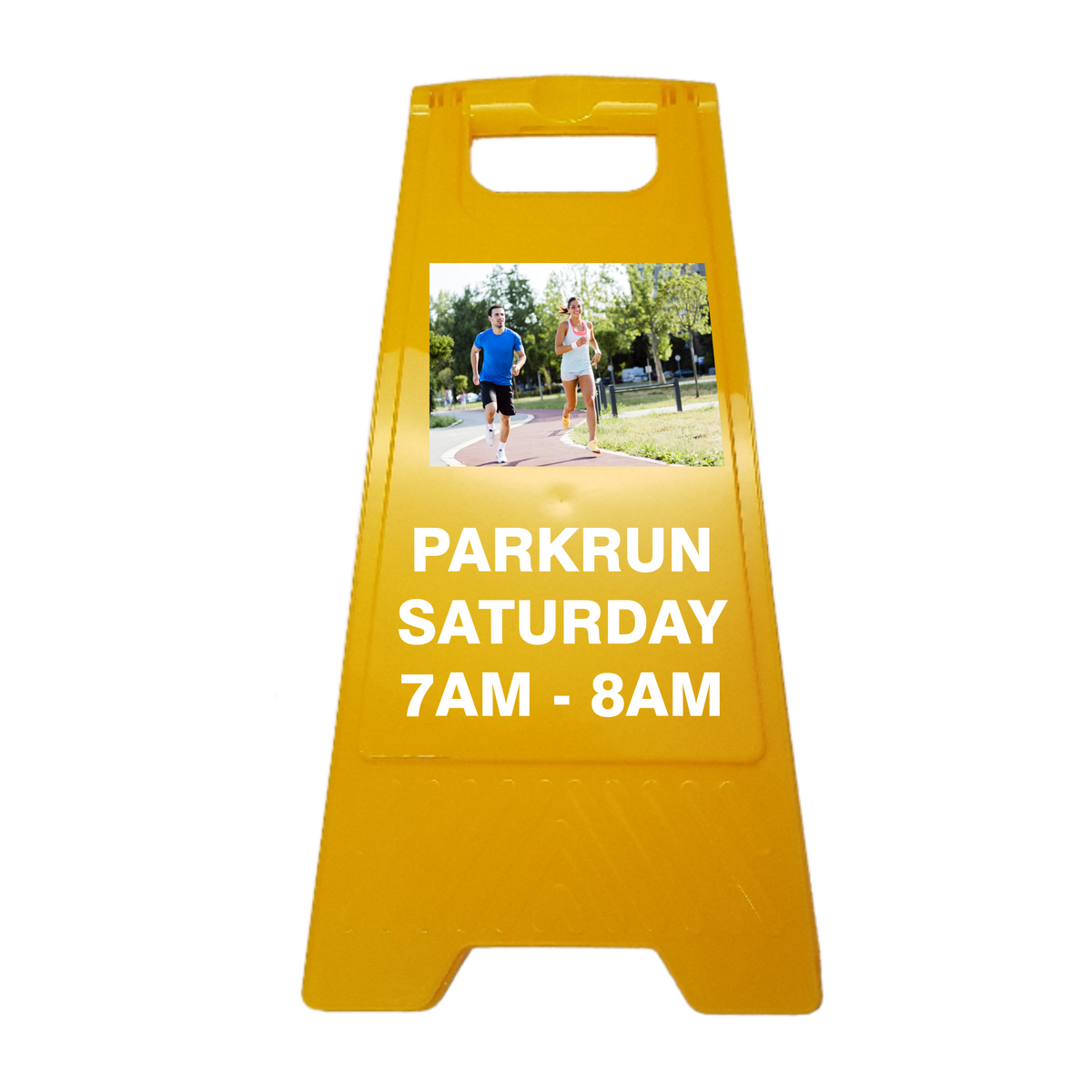 New CUSTOM Your Text Here A-Frame Floor Stand