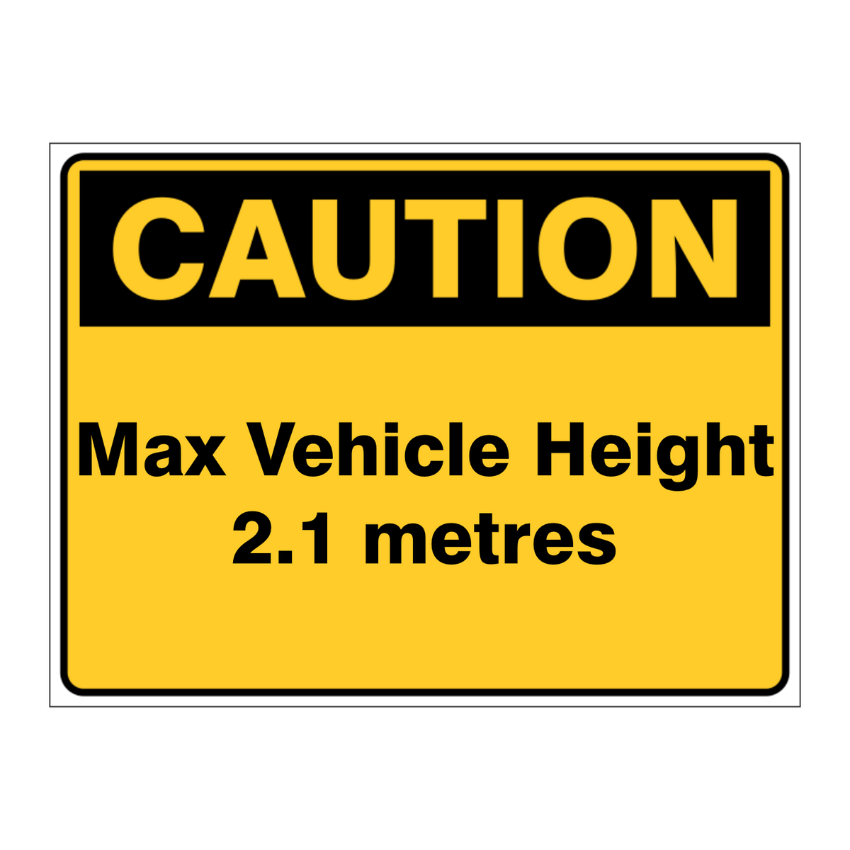 Custom Text Caution Sign
