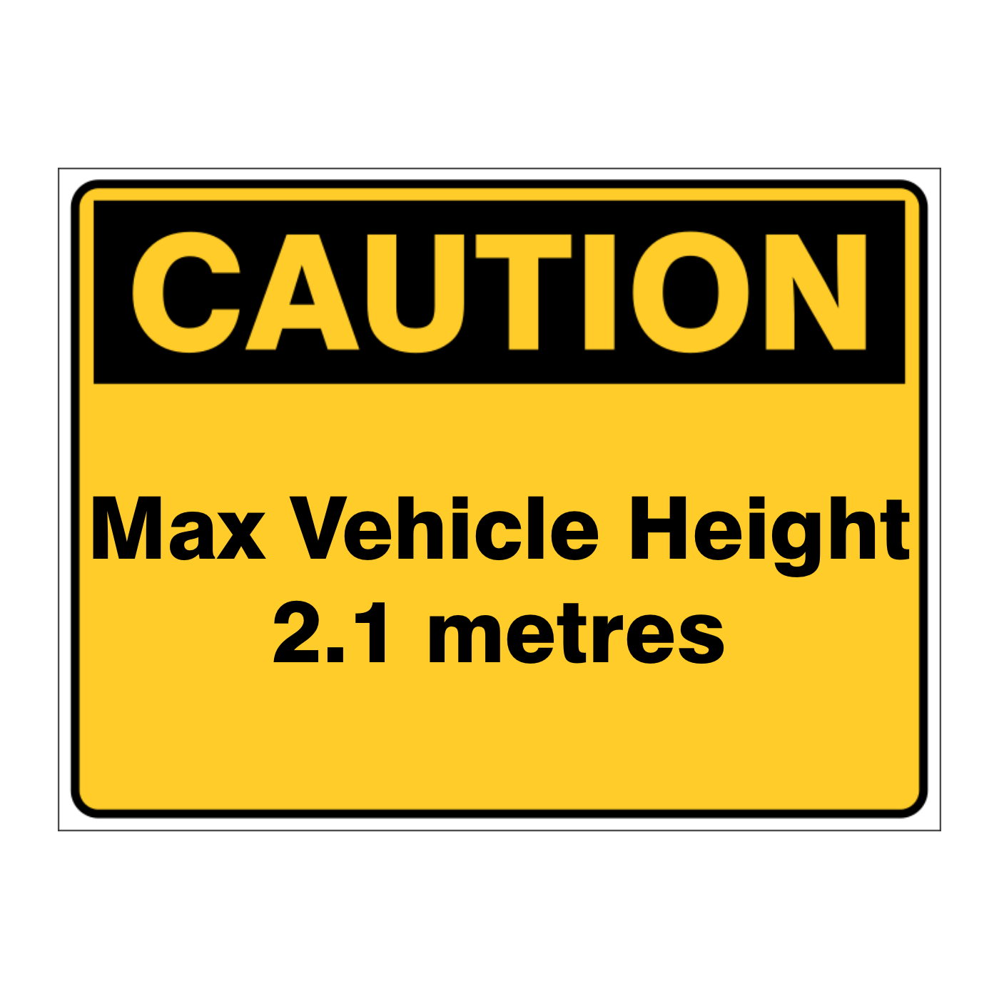 Custom Text Caution Sign