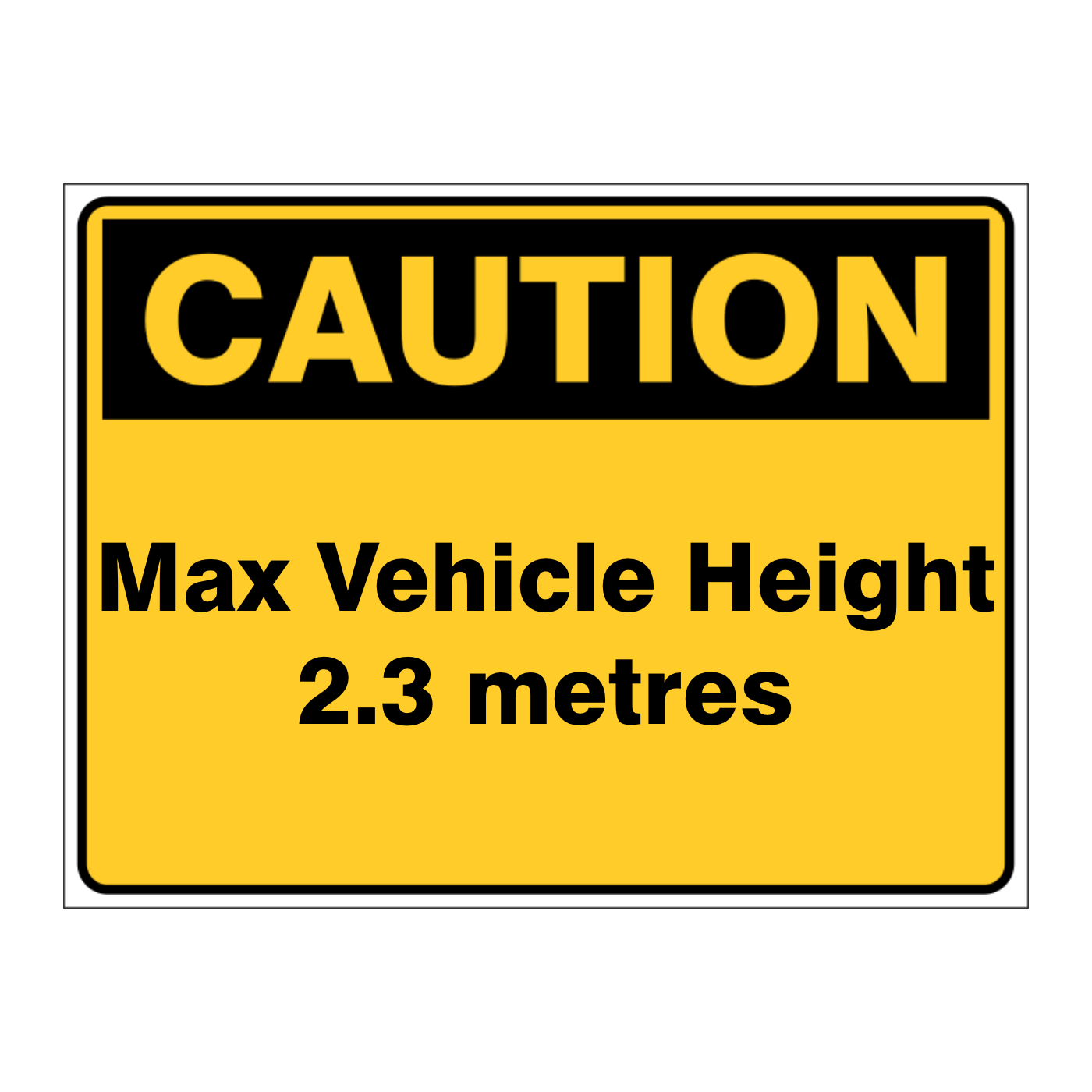 Custom Text Caution Sign
