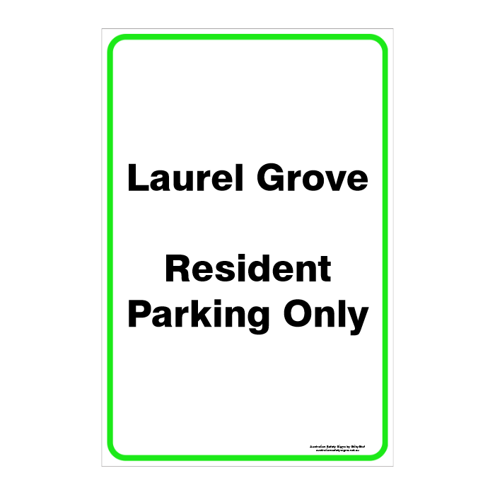 CUSTOM PARKING SIGN