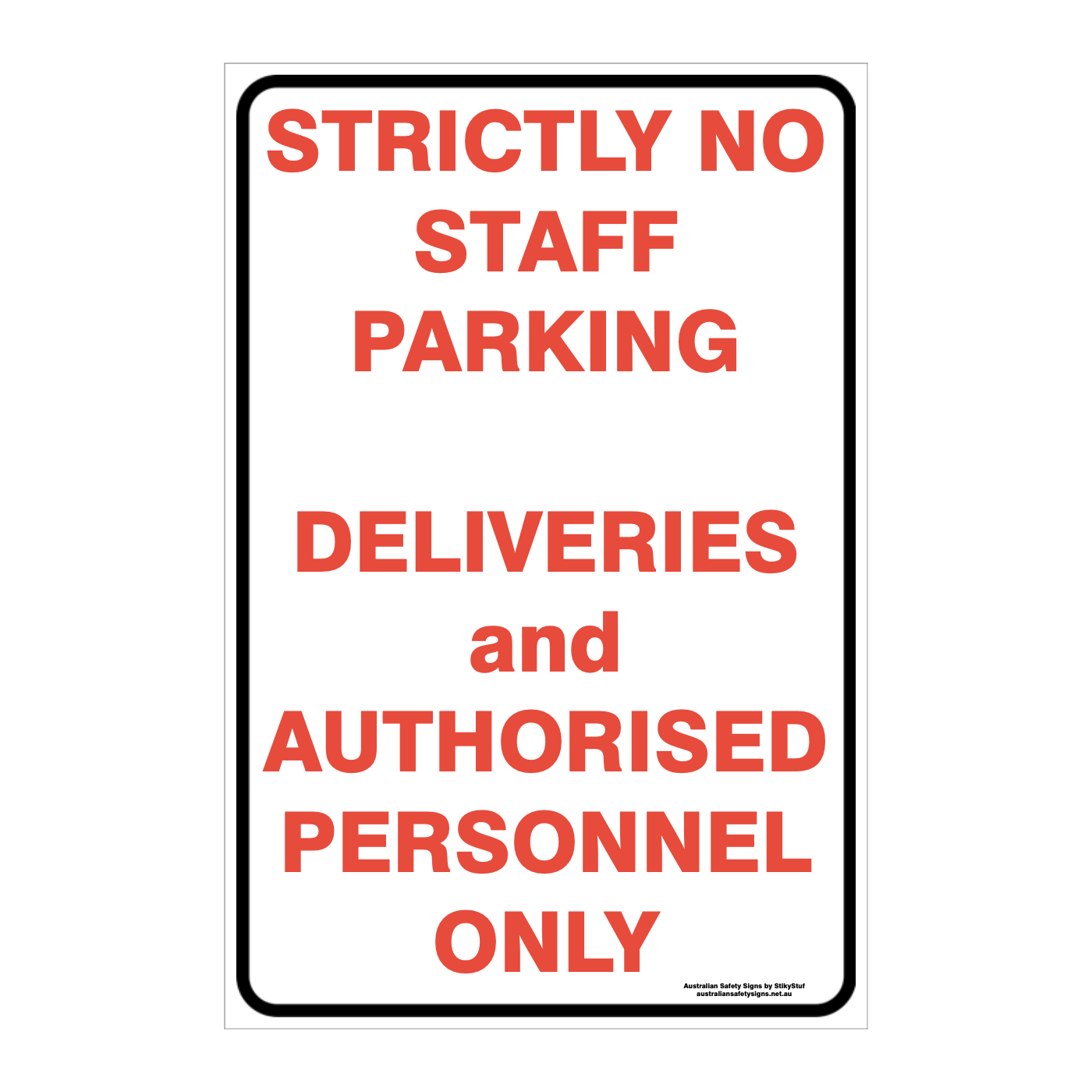 CUSTOM PARKING SIGN