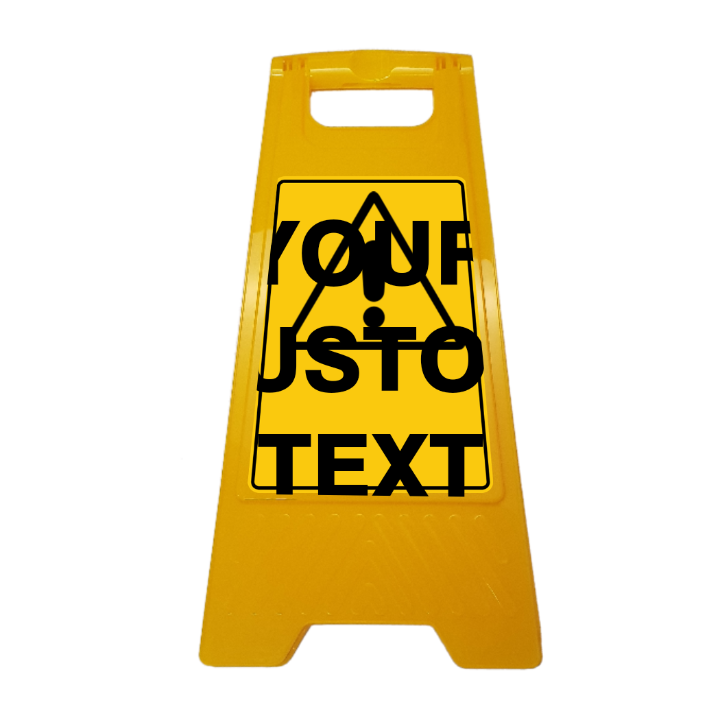 New CUSTOM Your Text Here A-Frame Floor Stand