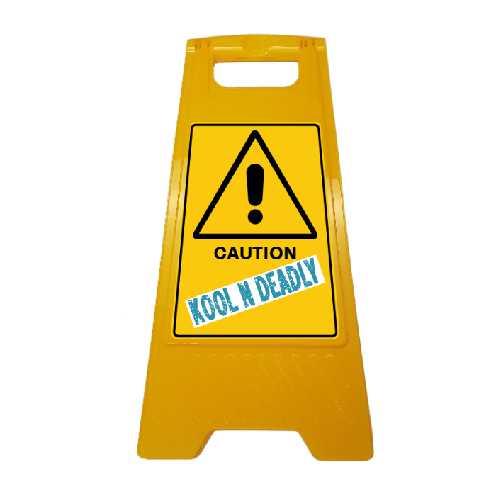 New CUSTOM Your Text Here A-Frame Floor Stand