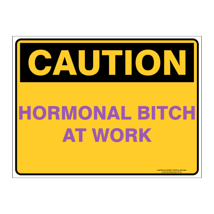 Custom Text Caution Sign