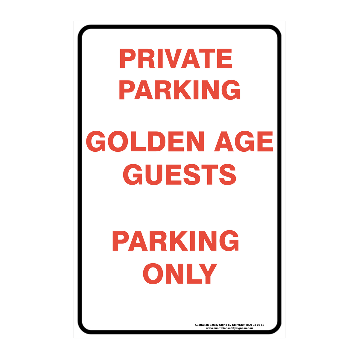CUSTOM PARKING SIGN