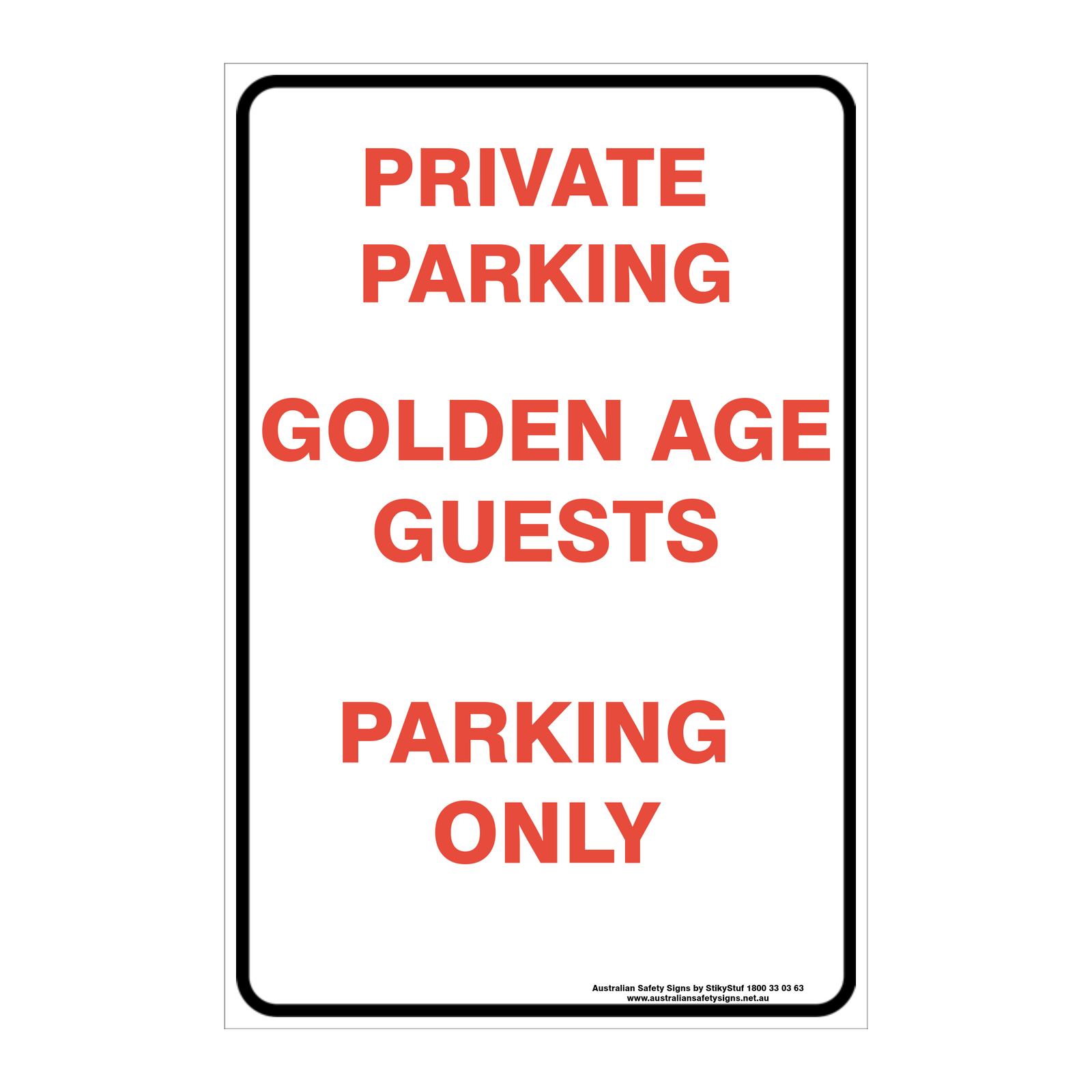 CUSTOM PARKING SIGN