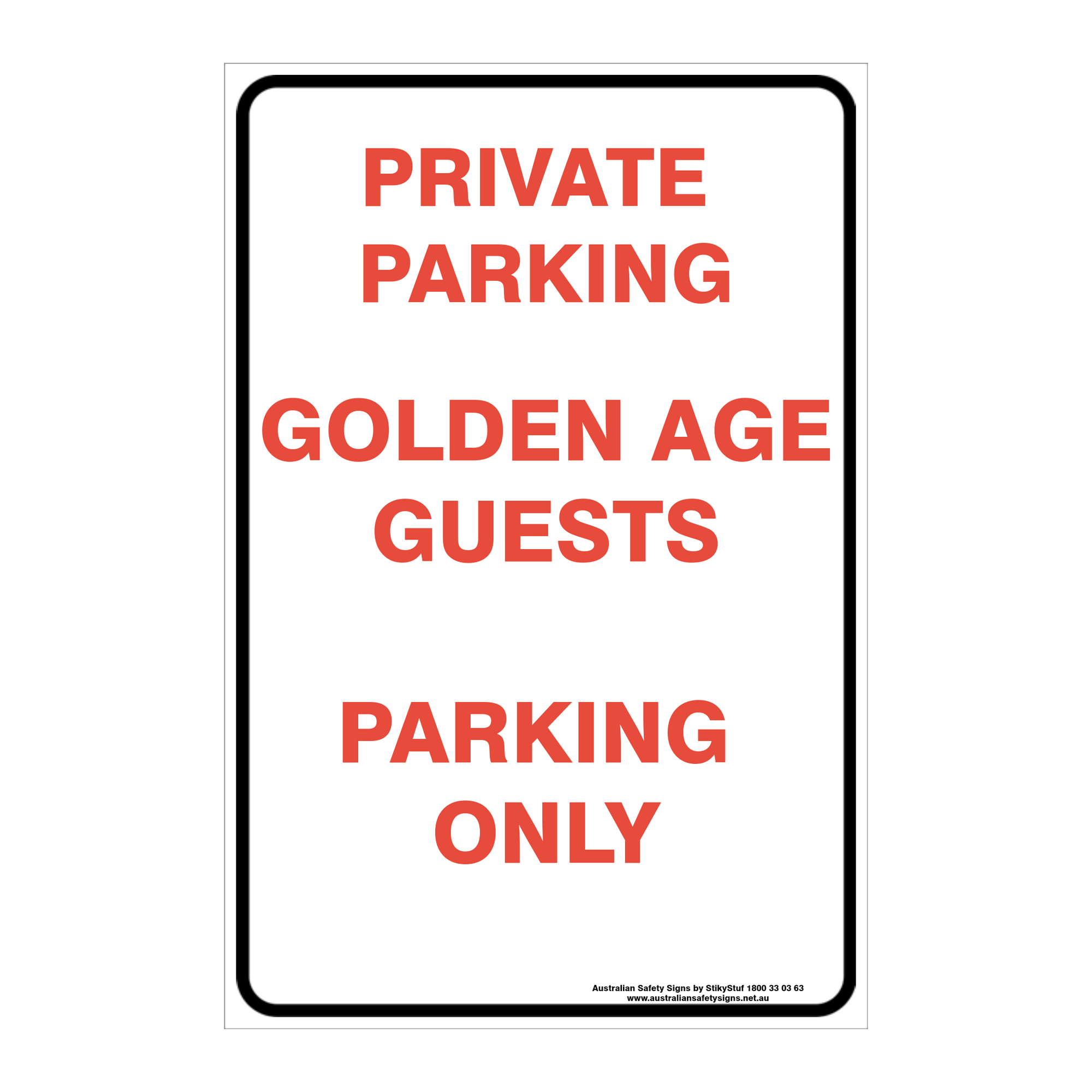 CUSTOM PARKING SIGN
