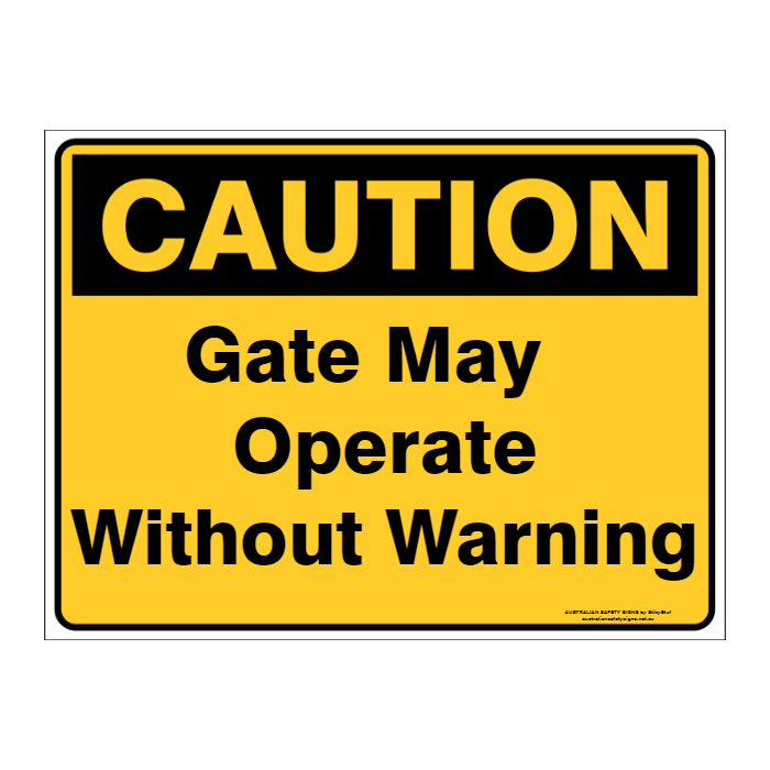 Custom Text Caution Sign