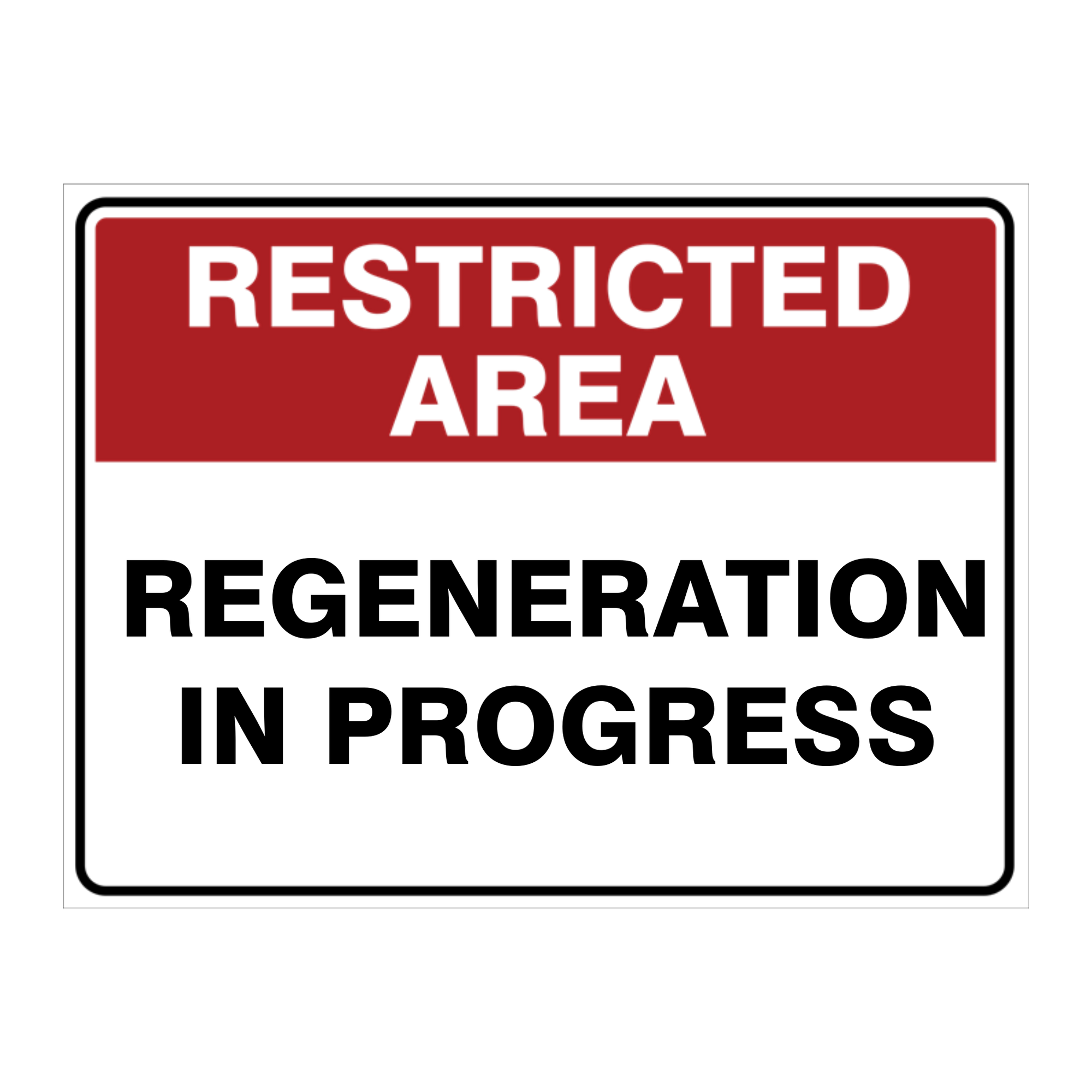 Custom Text Restricted Area Sign