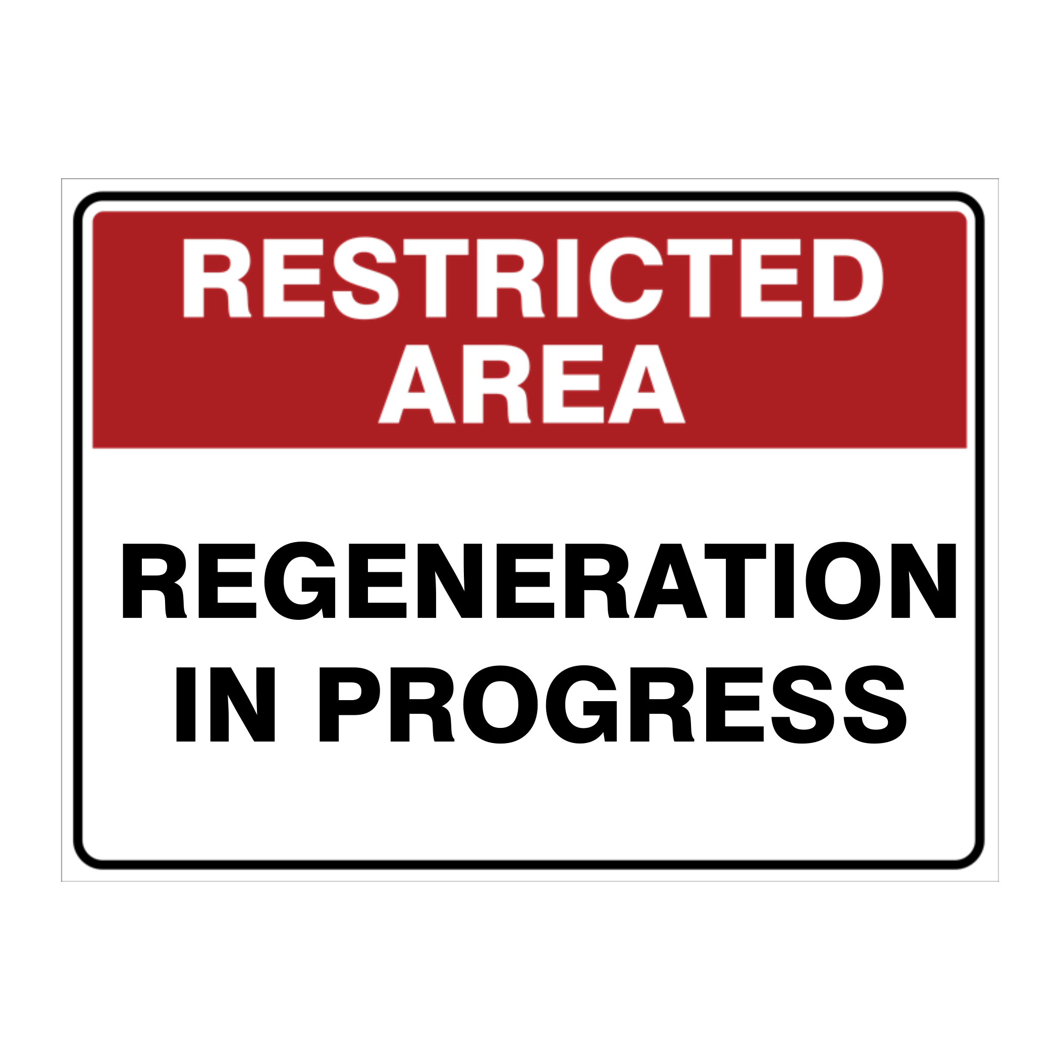 Custom Restricted Sign Template Custom Text Restricted Area Sign - Australian Safety Signs