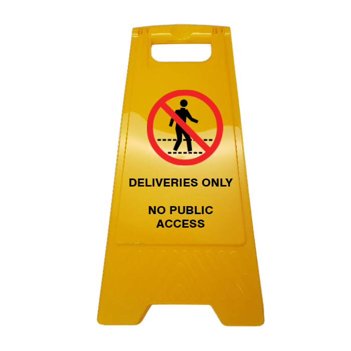 New CUSTOM Your Text Here A-Frame Floor Stand