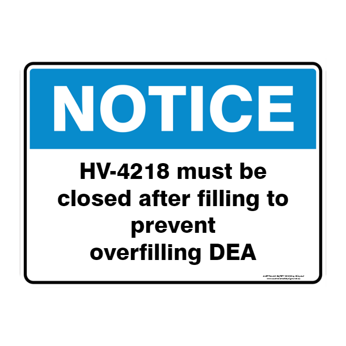 NOTICE CUSTOM TEXT SIGN