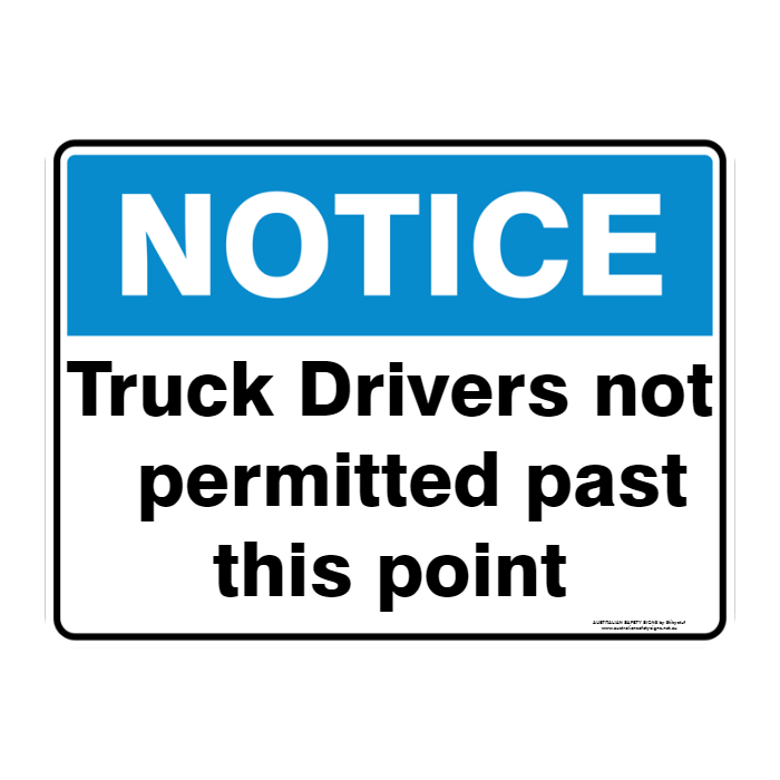 NOTICE CUSTOM TEXT SIGN