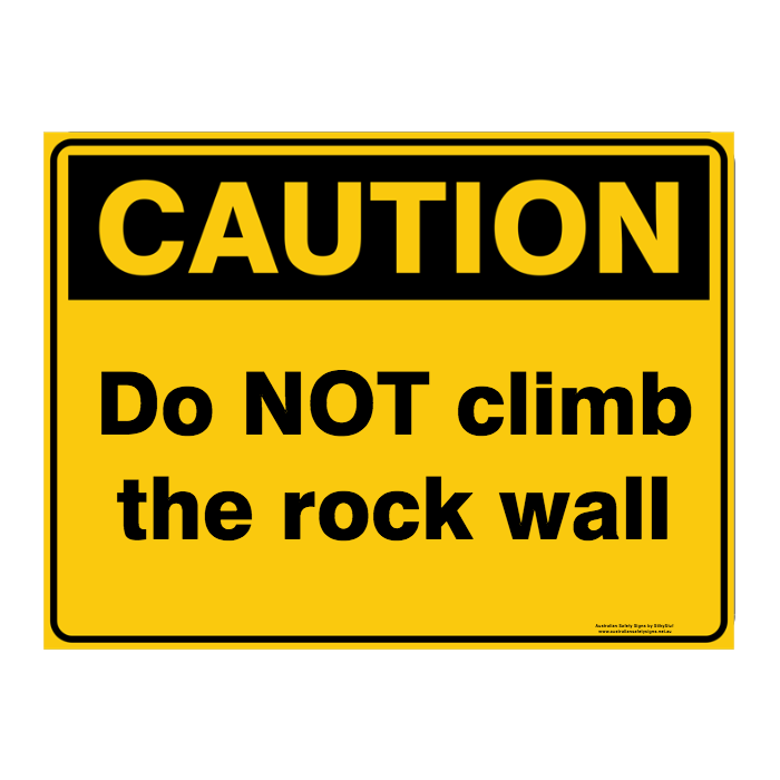 Custom Text Caution Sign