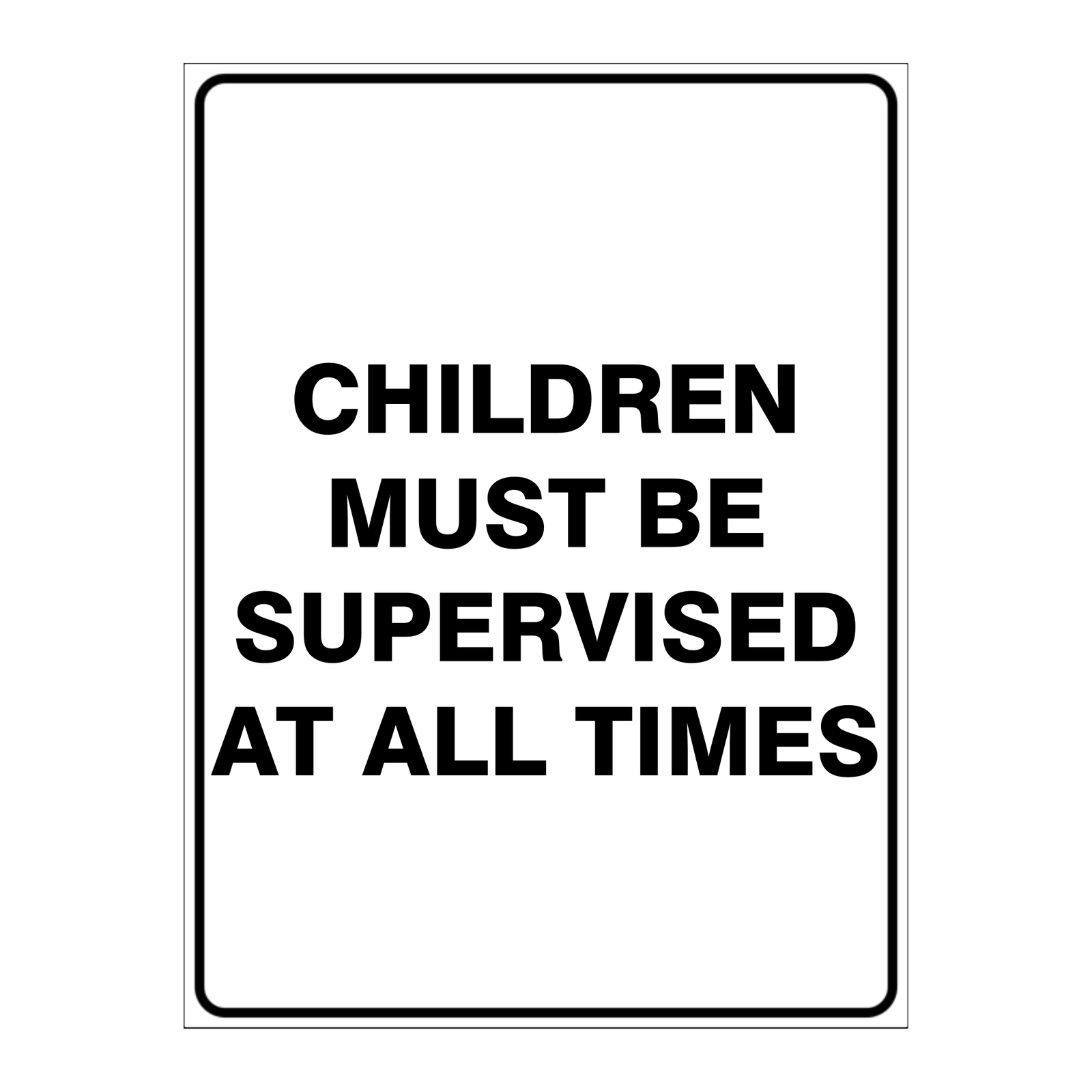 Custom Text Sign Portrait