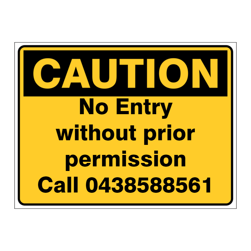 Custom Text Caution Sign