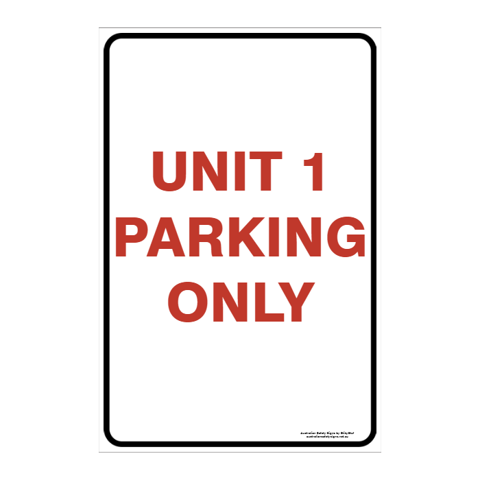 CUSTOM PARKING SIGN