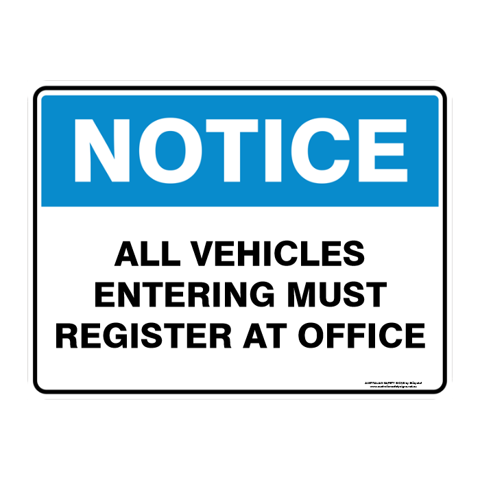 NOTICE CUSTOM TEXT SIGN