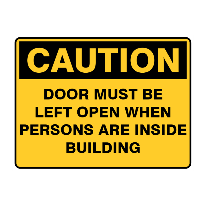 Custom Text Caution Sign