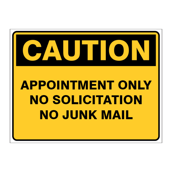 Custom Text Caution Sign