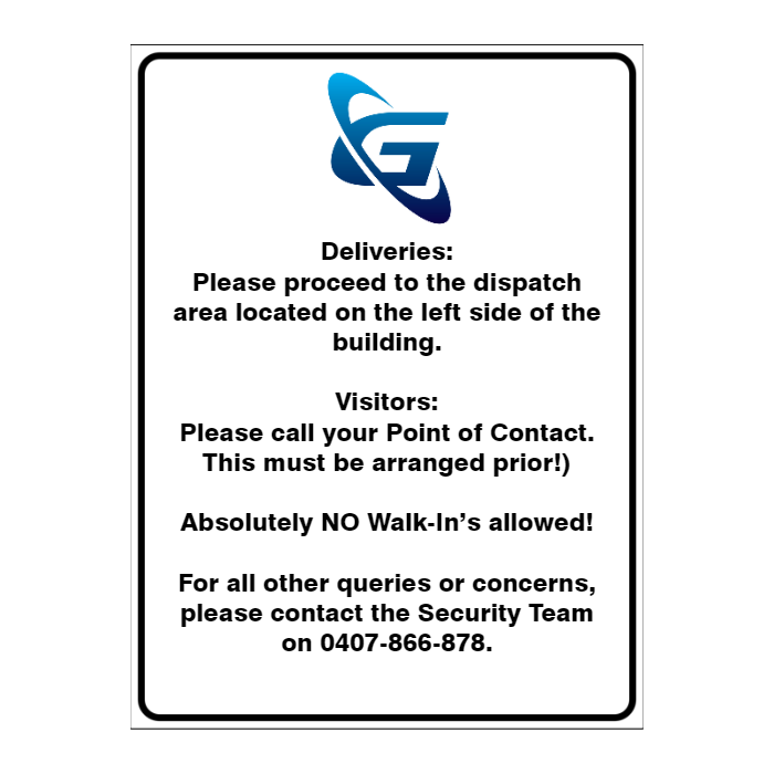 Custom Text Sign Portrait