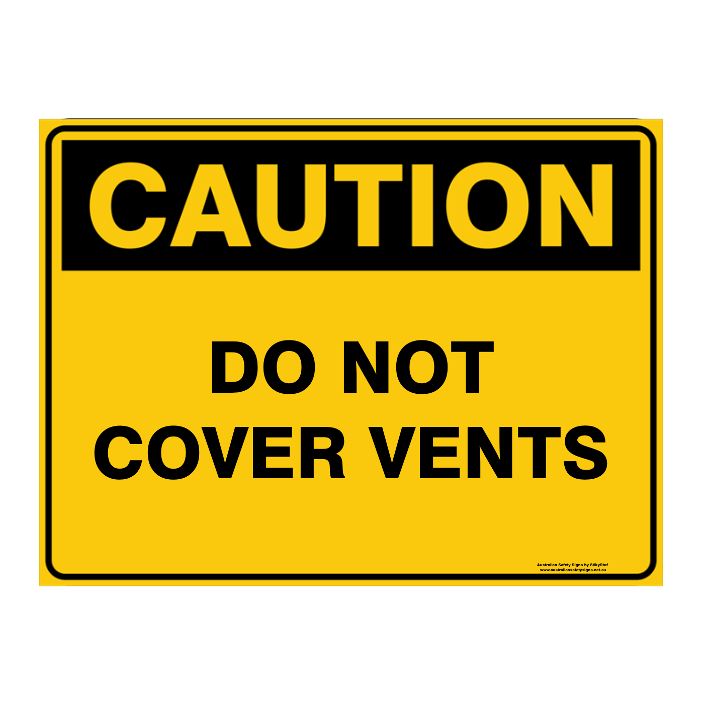 Custom Text Caution Sign