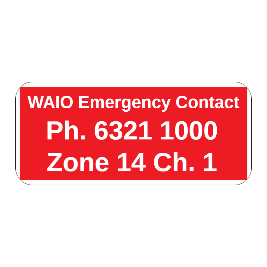 CUSTOM HARD HAT STICKER - Australian Safety Signs
