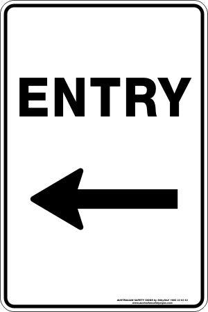 ENTRY - LEFT ARROW