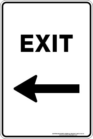 EXIT - LEFT ARROW