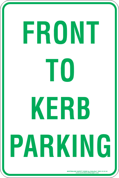 FRONT TO KERB PARKING
