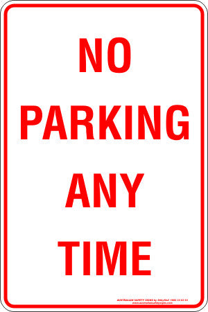 NO PARKING ANYTIME
