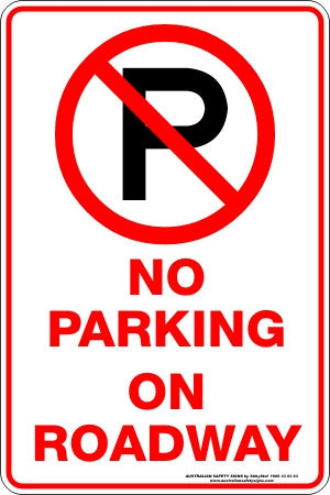 NO PARKING ON ROADWAY P